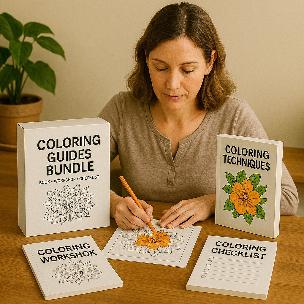 Coloring Practice Worksheets: Blank Layouts for Color Combos, Patterns, and Textures–Perfect for Tutorials and a Personal Coloring Guide