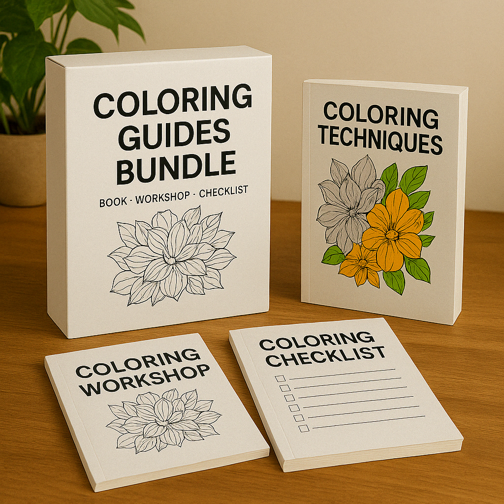 Coloring Practice Worksheets: Blank Layouts for Color Combos, Patterns, and Textures–Perfect for Tutorials and a Personal Coloring Guide