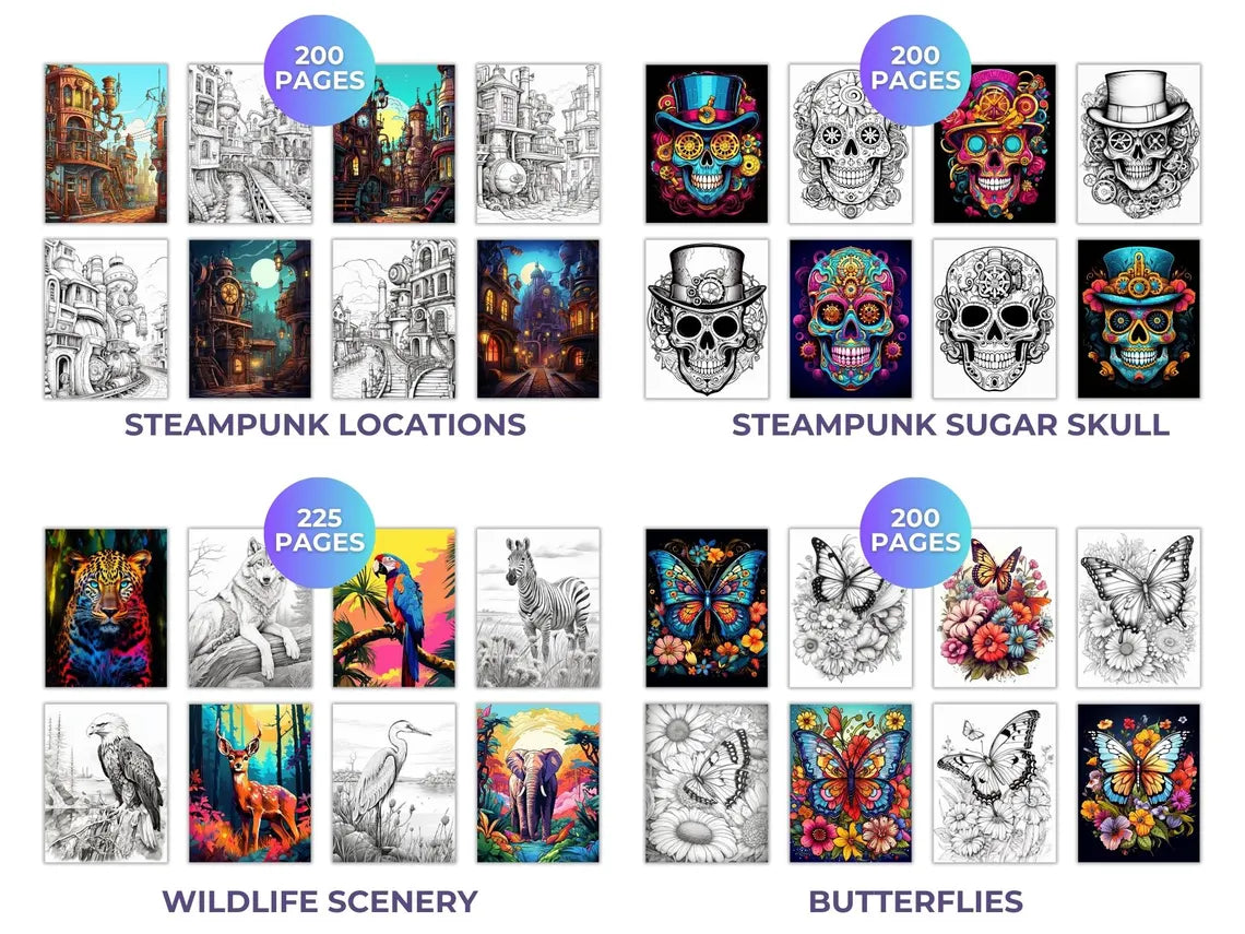 The Ultimate Adult Coloring Book Bundle