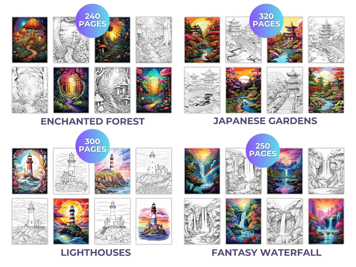The Ultimate Adult Coloring Book Bundle