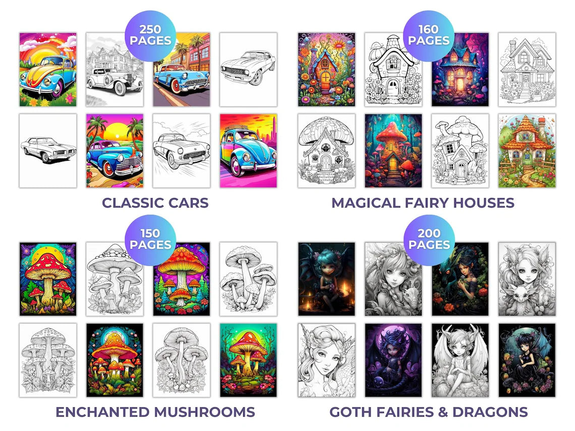 The Ultimate Adult Coloring Book Bundle